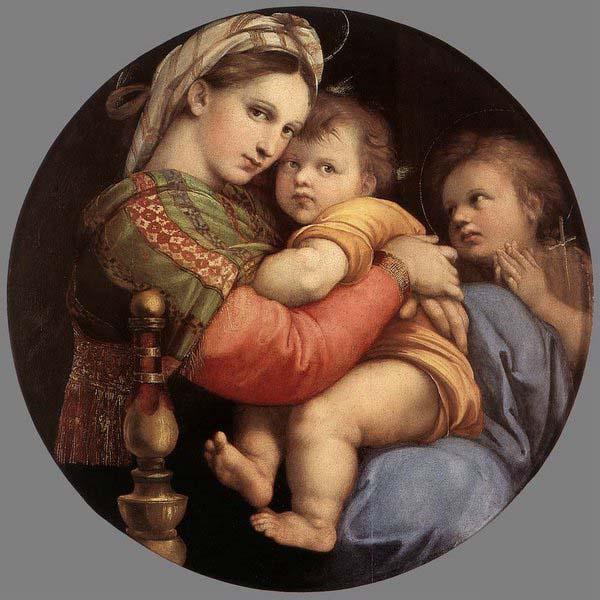 RAFFAELLO Sanzio Madonna della Seggiola France oil painting art